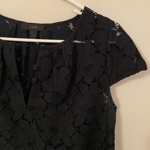 J. Crew Women’s Navy Floral Blouse